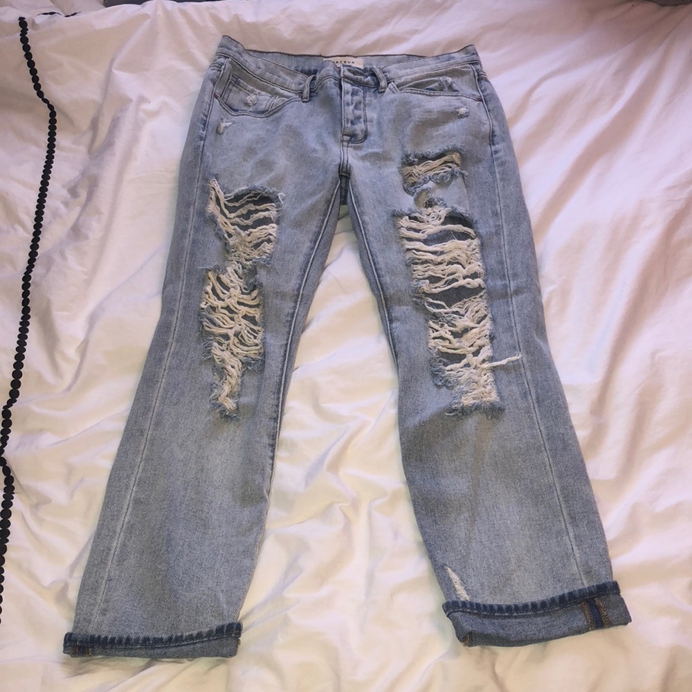 Pacsun Ripped Boyfriend Jeans